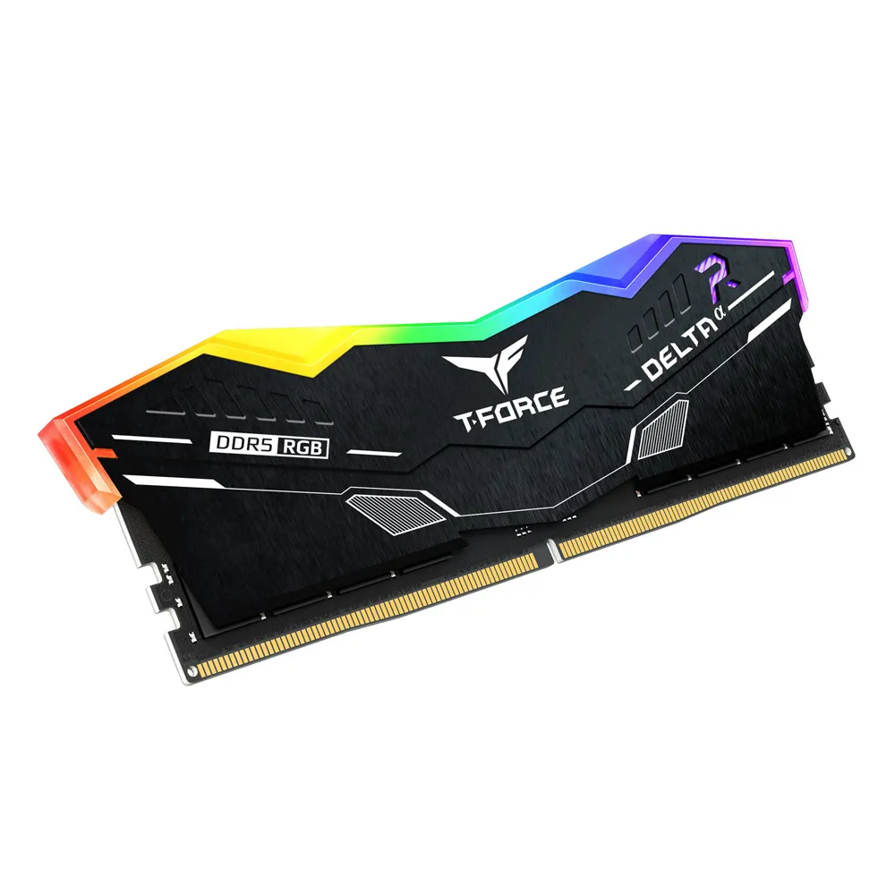 Комплект оперативной памяти Team Group DELTAα RGB DDR5 DESKTOP MEMORY BLACK (FOR AMD EXPO) (FF7D564G6000HC38JDC01) [64 ГБ, DDR 5, 6000 МГц, 1.35 В, подсветка, KIT]