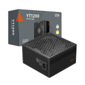 Блок питания PCCooler YT1200 (P5-YT1200-P1F) [1200 Вт, 80 PLUS Platinum, 8x SATA, 1 x 16 pin (12VHPWR), 3 x 6+2 pin PCIe, 2x 4+4 pin CPU, ATX]