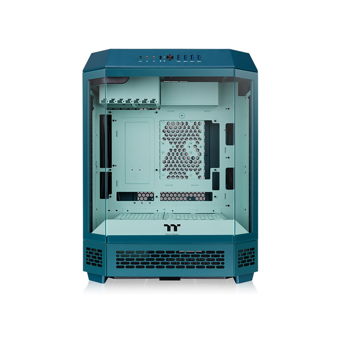 Корпус Thermaltake The Tower 600 Transformative Teal (CA-1Z1-00MTWN-00) [Midi Tower, 2x 140 мм, бирюзовый]