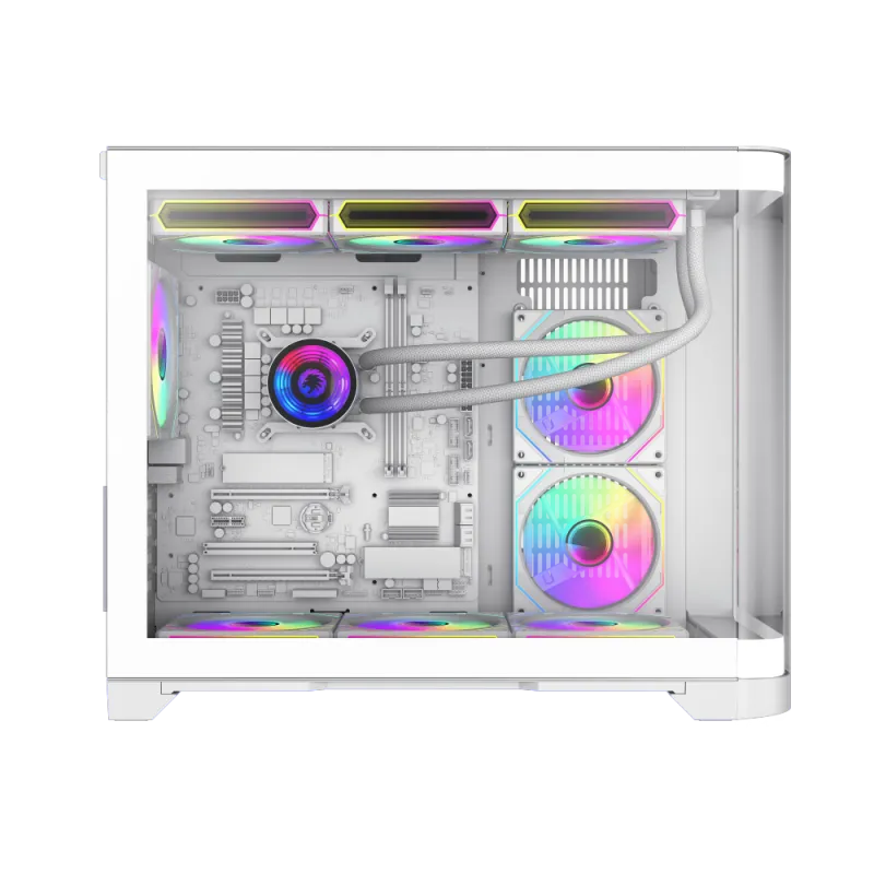 Корпус GameMax HYPE-M White (9101-0000R0186) [Mini Tower, 1 x 120 мм, белый]