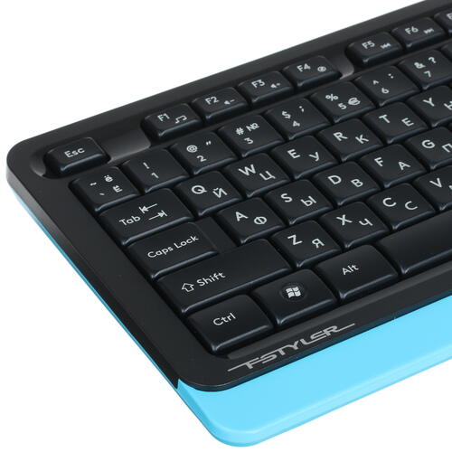 Клавиатура+мышь беспроводная A4tech Fstyler FG1010S-Blue 
