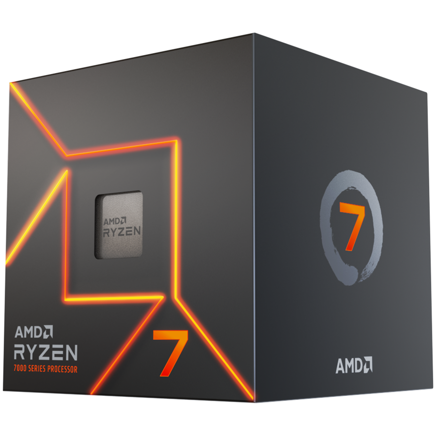 Процессор AMD Ryzen 7 7700 (100-100000592BOX) [AM5, ядер - 8, 3.8 ГГц, TDP 65 Вт, BOX]