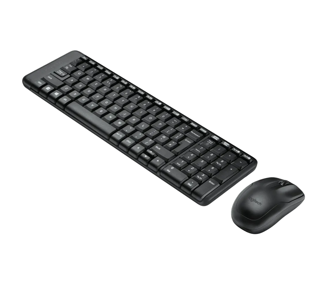 Клавиатура+мышь Logitech MK220 (920-003168) [мембранная, беспроводная, черная]