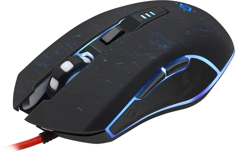 Мышь Defender Draglen GM-907 (52907) [проводная, светодиодная, 7200 DPI, 125 Гц, подсветка, черная]