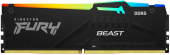 Оперативная память Kingston FURY Beast RGB (KF552C40BBA-16) [16 ГБ, DDR 5, 5200 МГц, 1.1 В, подсветка]