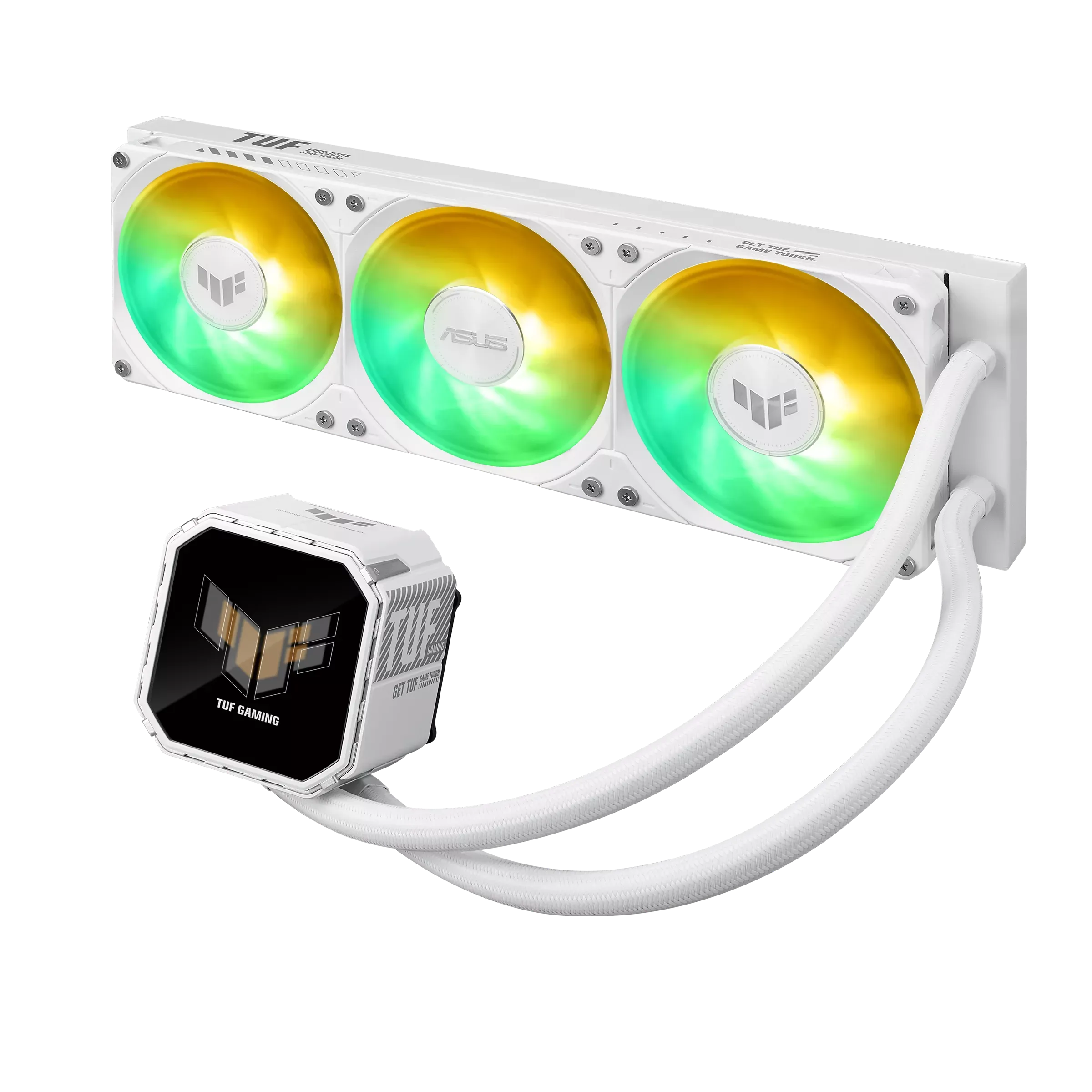 Система охлаждения Asus TUF GAMING LC III 360 ARGB LCD WHT [120 мм, 2600 об/мин, 37.4 дБ, 4 pin]