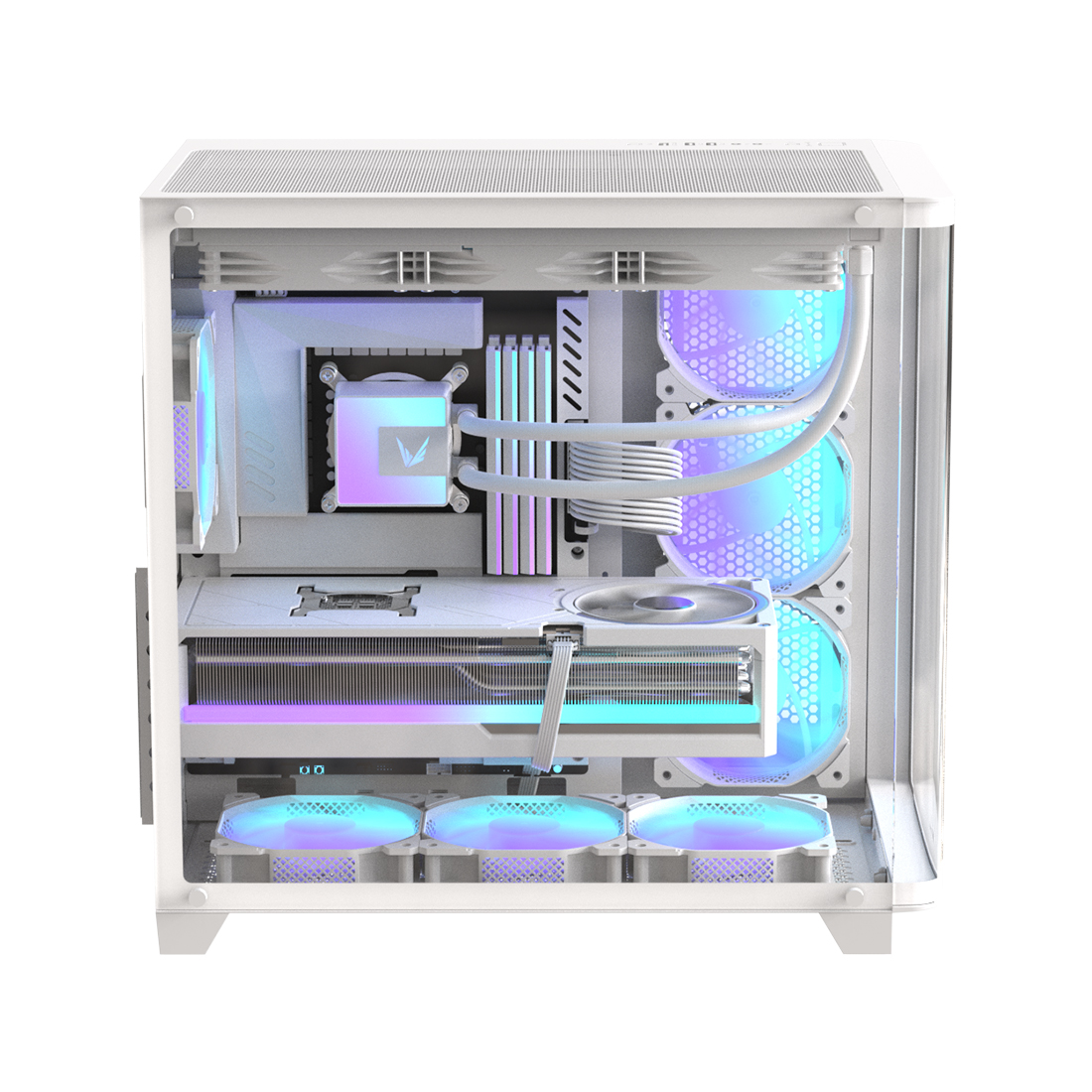 Корпус Formula V Crystal U2 Floe White [Midi Tower, 4 x 120мм Floe ARPW, белый]