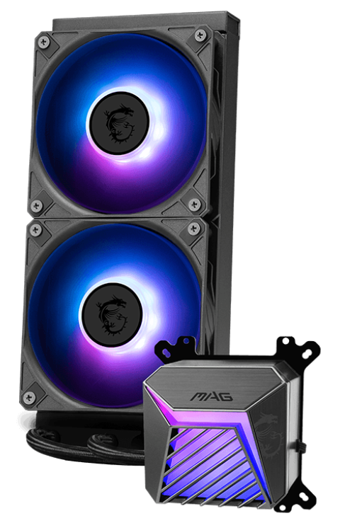 Система охлаждения MSI MAG CORELIQUID A15 240 [120 мм, 2050 об/мин, 28 дБ, 4 pin]