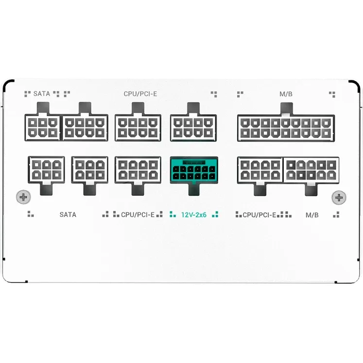 Блок питания GamerStorm PN750М WH (R-PN750M-FC0W-WGEU) [750, 80 PLUS Gold, 8x SATA, 3x 6+2 pin, 1x 16 pin (12VHPWR) PCIe, 2x 4+4 pin CPU, ATX]