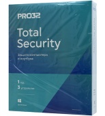 Антивирус PRO32 Total Security [PRO32-PTS-NS-1-3 KZ] – лицензия на 1 год на 3 устройства (Коробочная версия)