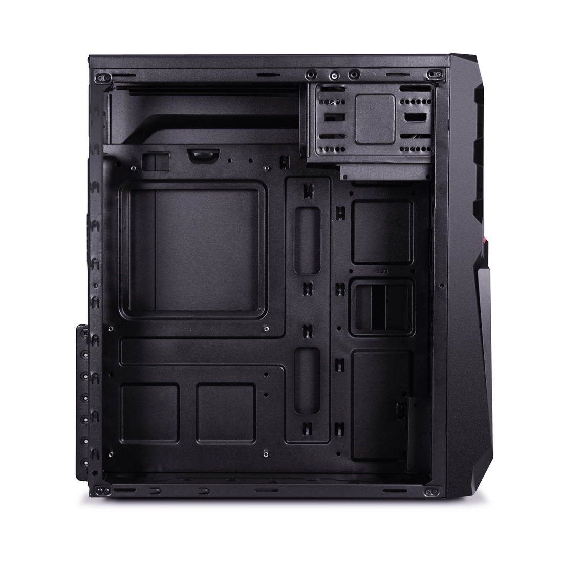 Корпус Delux, DLC-DW701, без БП, чёрный  - купить в интернет-магазине Forcecom.kz Корпус Delux, DLC-DW701, без БП, чёрный