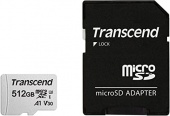 Карта памяти MicroSD Transcend TS512GUSD300S-A, 512GB/ Class 10/ U3 A1