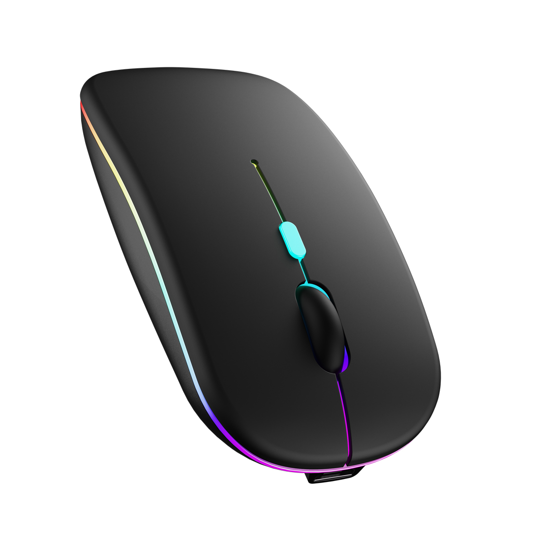 Мышь XG XM-550OGB [беспроводная, светодиодная, 1600 DPI, подсветка, черная]