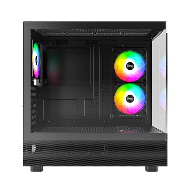 Корпус Montech XR (B) [Midi Tower, 3 x 120 мм, Черный]