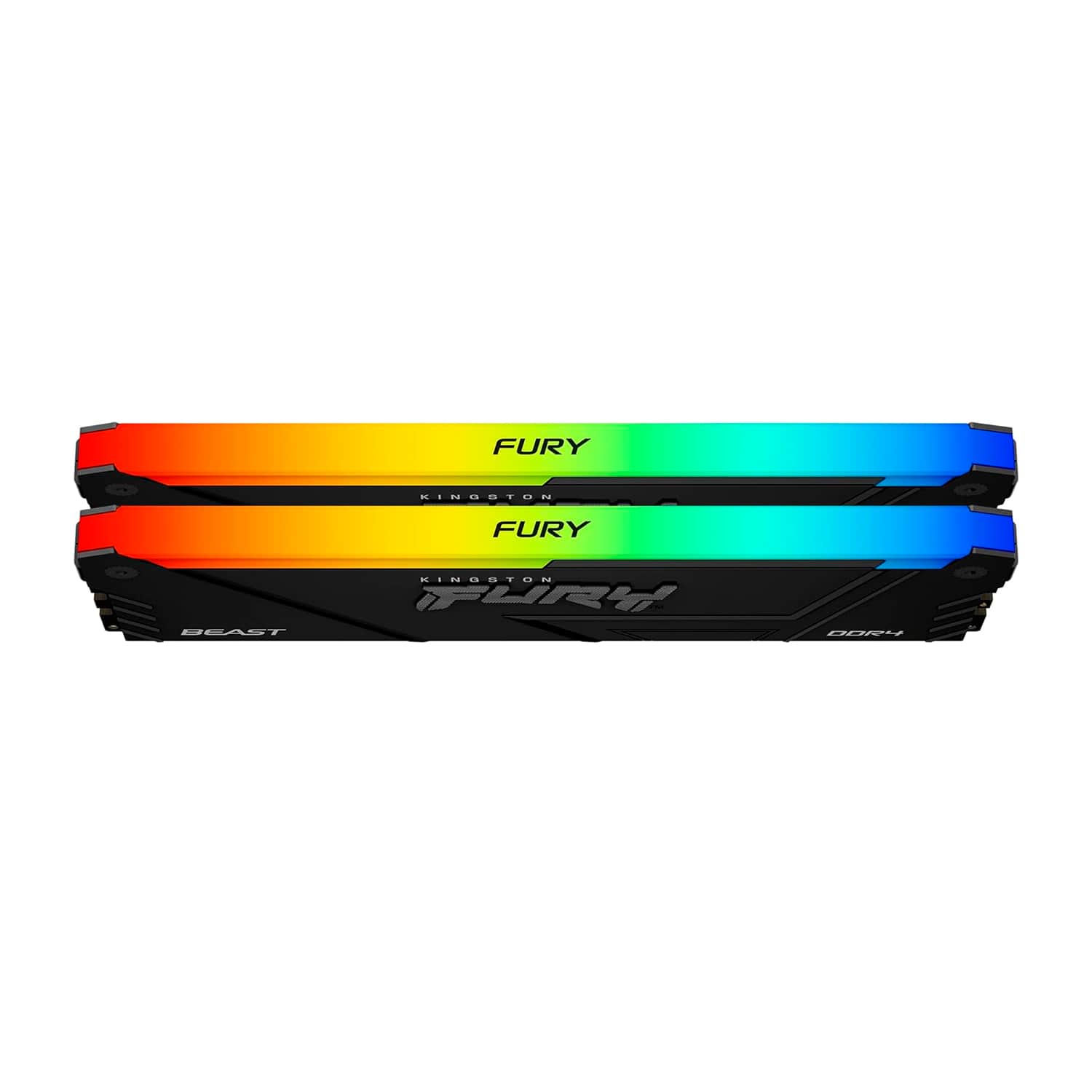 Комплект оперативной памяти Kingston Fury Beast RGB, KF432C16BB12AK2/32WP [32 ГБ DDR 4, 3200 МГц, 1.35 В, подсветка, KIT]