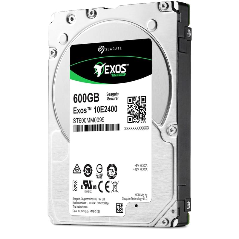 Жесткий диск Seagate Server Exos 10E2400 (ST600MM0099) [600 ГБ, 2.5", SAS, 10000 об./мин, для сетевых накопителей (NAS)]