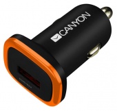 Автомобильное зарядное устройство CANYON C-01 (CNE-CCA01B), черный - купить по цене 1 000 тг. в интернет-магазине Forcecom.kz
