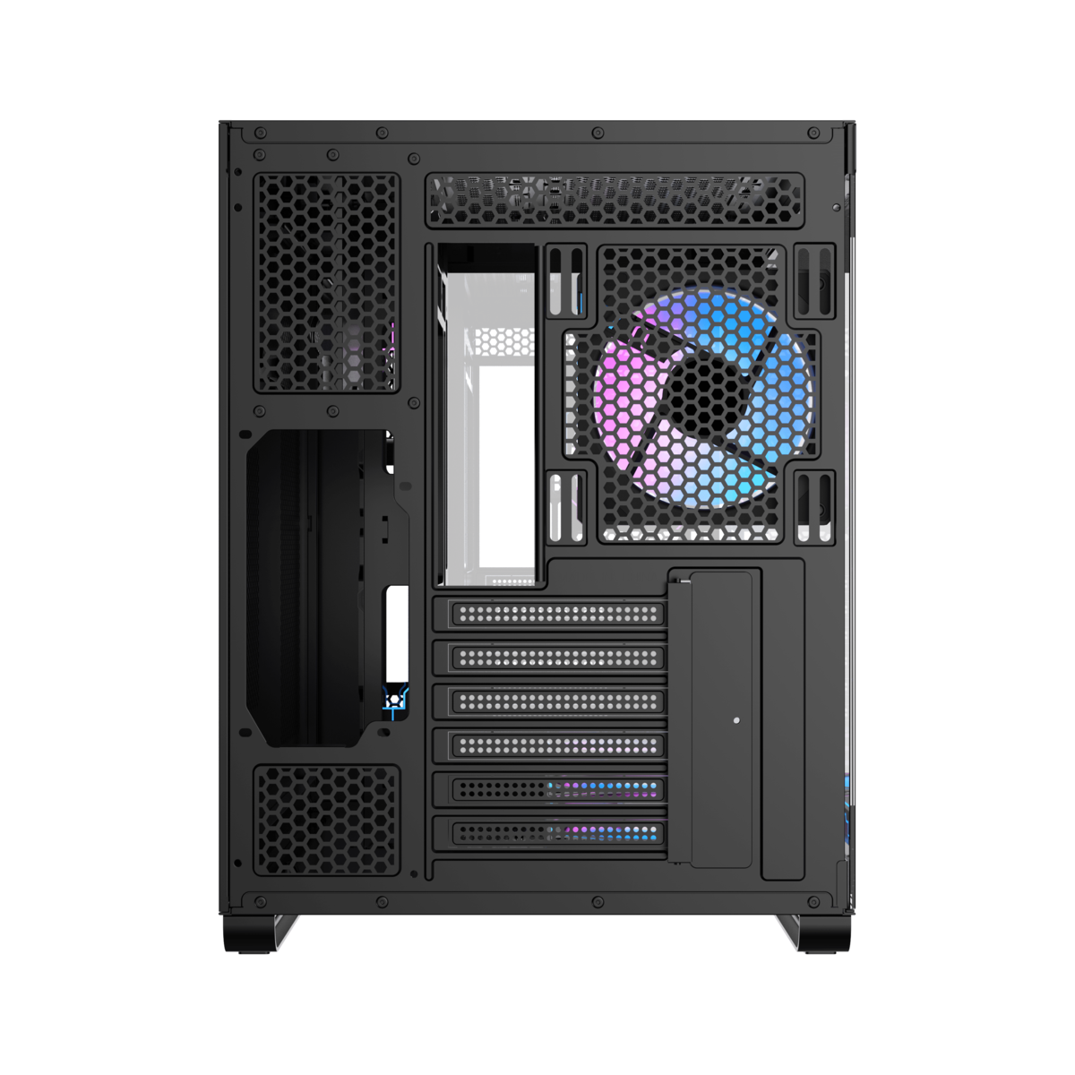 Корпус Ocypus Iota C70 BK ARGB (Iota-C70-BKD600XX-GL) [Midi Tower, 6 x 120 мм ARGB, черный]