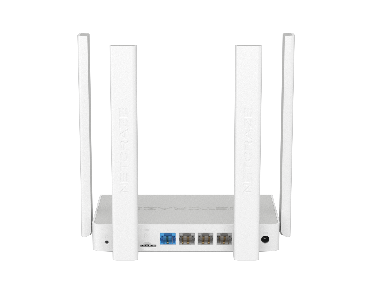 Маршрутизатор беспроводной Netcraze (Keenetic) Runner 4G (NC-2212) N300 FE, Nano-SIM
