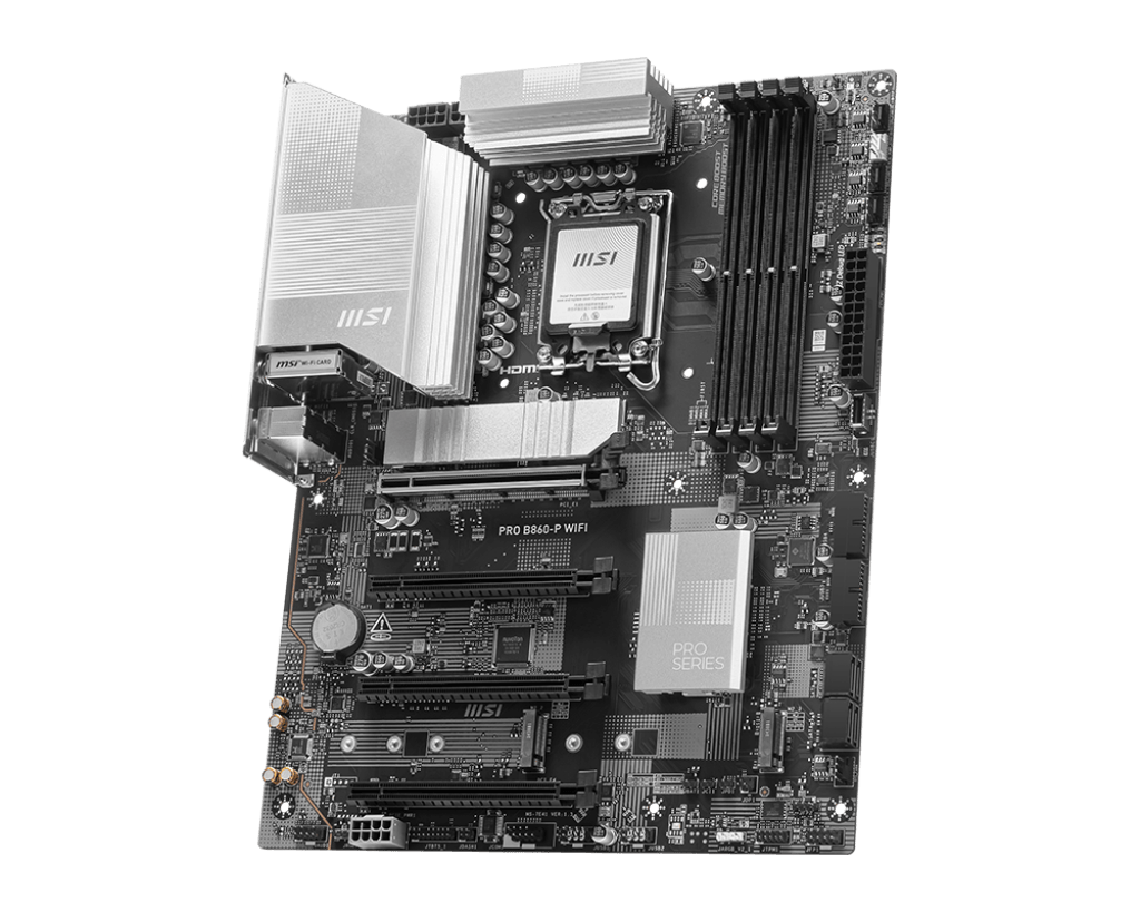 Материнская плата MSI PRO B860-P WIFI LGA1851 4xDDR5 4xSATA3 RAID 3xM.2 HDMI Type-C DP ATX