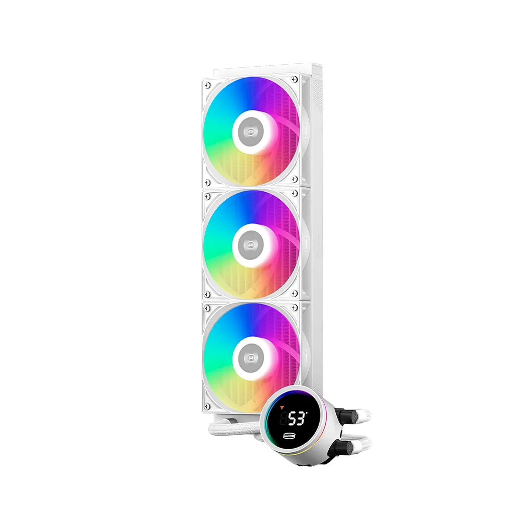 Система охлаждения PCCooler DA360 Pro ARGB Digital WH [120 мм, 2200 об/мин, 33.7 дБ, 4 pin]