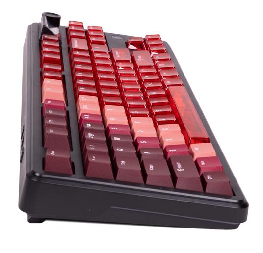 Клавиатура Ajazz MK87 [механическая, проводная + беспроводная, RGB подсветка, Pitaya switch, красная]