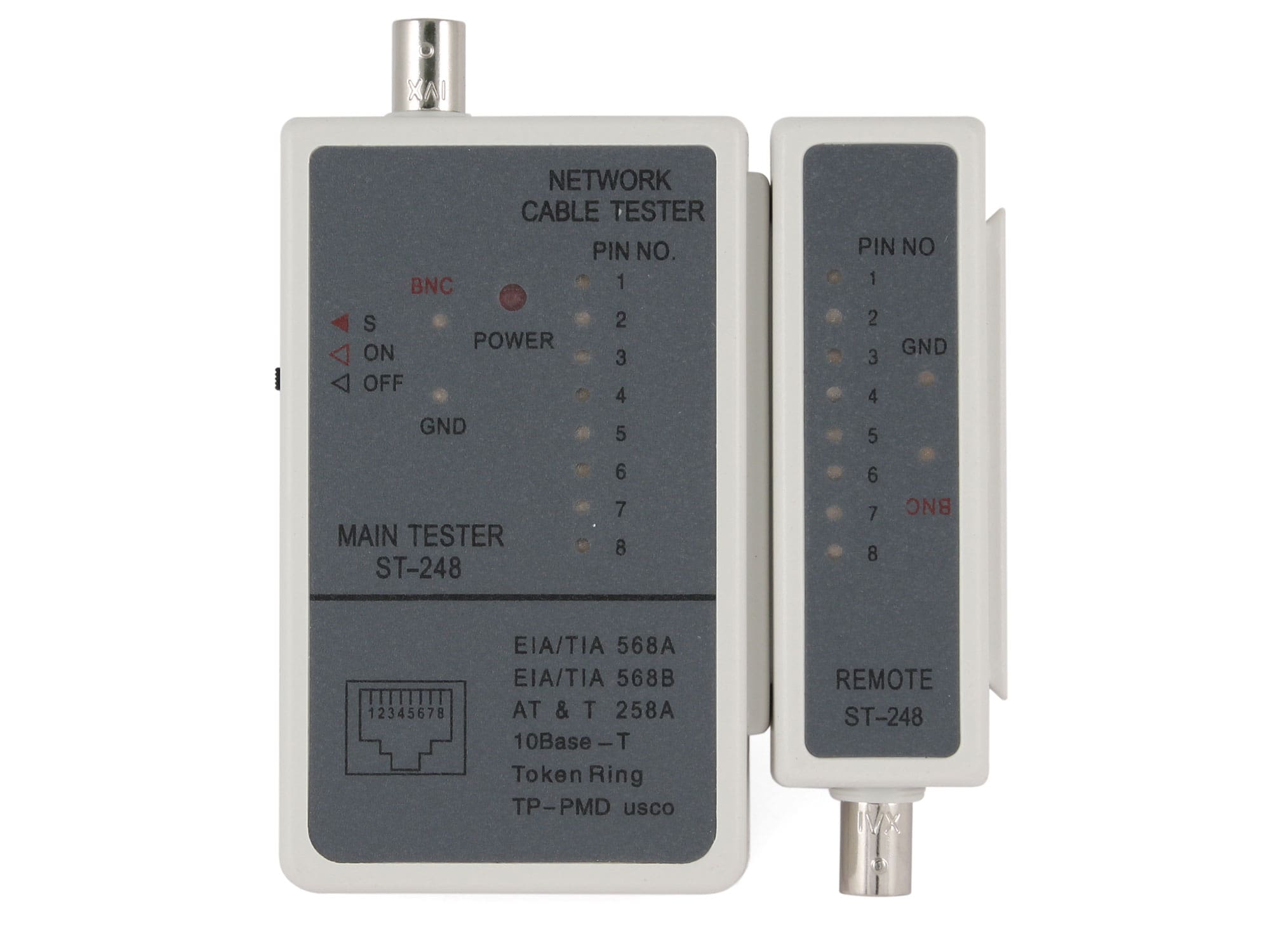 Тестер сетевого кабеля Cablexpert NCT-1 RJ45+RJ58