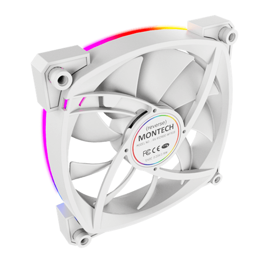 Вентилятор для корпуса Montech RX120 PWM Reverse [120 мм, 1600 об/мин, 59 CFM, 27 dBA, PWM]