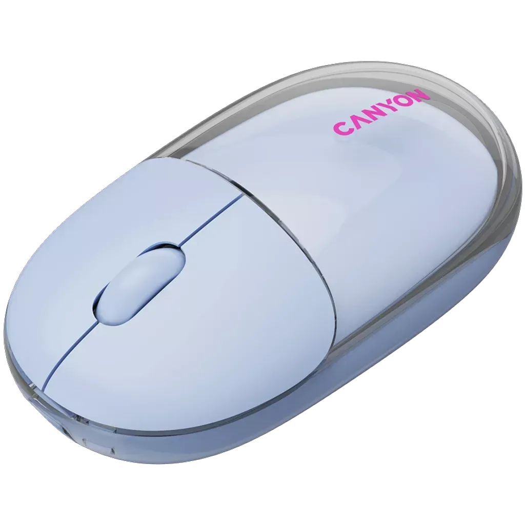 Мышь Canyon OnClick 24 (CNS-CMSW24BL) [беспроводная, светодиодная, 1200 DPI, 125 Гц, голубая]