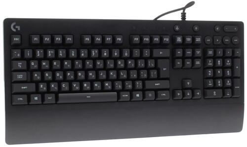 Клавиатура Logitech G213 Prodigy, 920-008092 [мембранная, проводная, клавиш - 112, подсветка]
