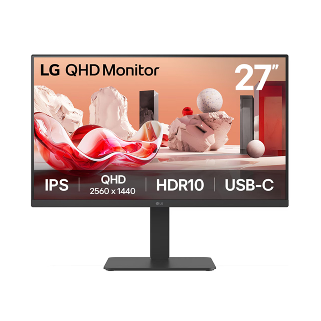 Монитор LG 27BA65QB (27BA65QB-B) [27", IPS, 2560x1440, 100 Гц, 5 мс, HDMI, DisplayPort x2]