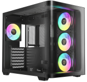 Корпус Ocypus Iota C70 Curve (Iota-C70-BKD400CD-GL) [Midi Tower, 4 x 120 мм ARGB, черный]