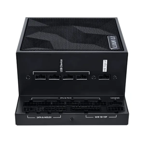 Блок питания Lian Li EG1300 BLACK 1300W (G9P.EG1300.BE00.EU) [1300 Вт, 80 PLUS Platinum, 12x SATA, 3x 6+2 pin PCIe, 1x 4+4 pin CPU, ATX]