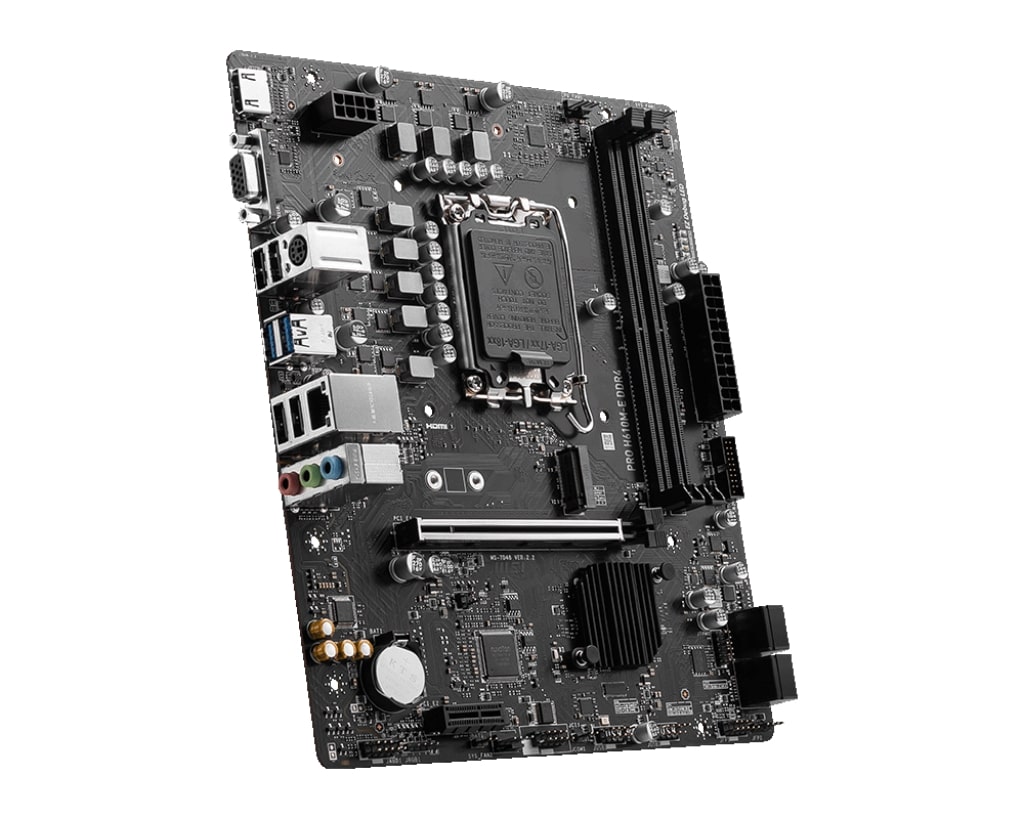 Материнская плата MSI PRO H610M-E DDR4 [LGA 1700, Intel H610, 2xDDR 4, 1xM.2, 1xPCI-E x16, Micro-ATX]
