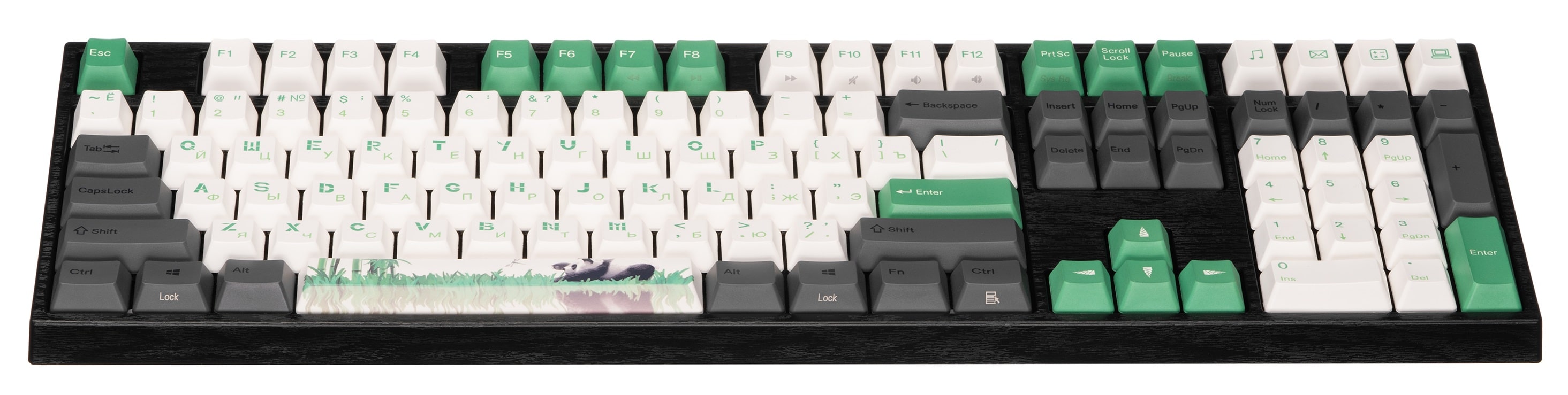 Клавиатура Varmilo VA108M Panda R2, Cherry MX Blue [механическая, проводная, клавиш - 108 подсветка]