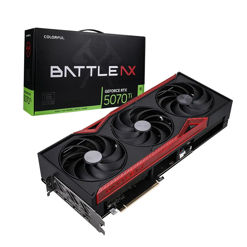 Видеокарта Colorful RTX 5070 Ti Battle AX 16GB-V , 16 GB GPU NVIDIA,, HDMI/3DP,GDDR7/256-bit