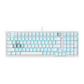 Клавиатура Bloody AT98 White [оптическая, проводная, RGB подсветка, Bloody Alpha, белая]