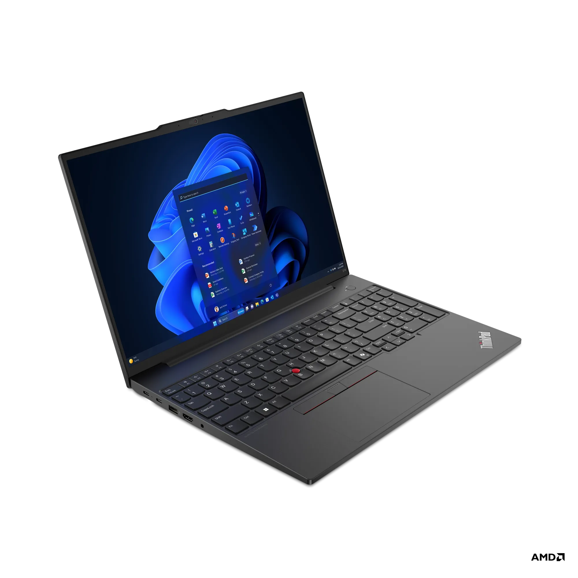 Ноутбук Lenovo ThinkPad E16 Gen 2 (21M5002TRT), 16", Ryzen 7 7735HS, 16 ГБ ОЗУ, 512 ГБ SSD, Windows 11 Pro