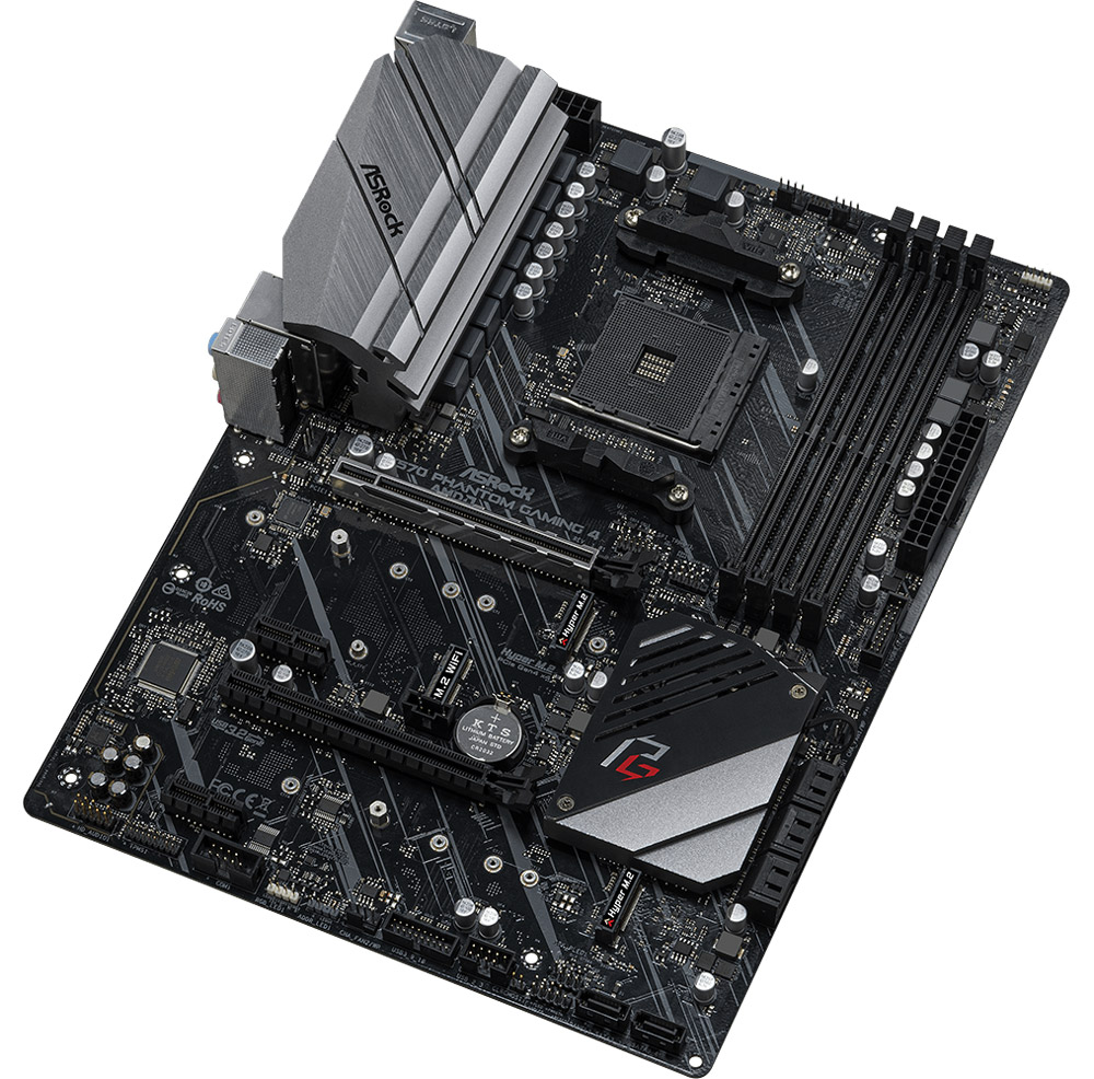 Материнская плата ASRock X570 PHANTOM GAMING 4, AM4/ 4 x DDR4/ 8 x SATA III/ RAID/ 2 x Hyper M.2/ AT