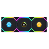 Комплект вентиляторов для корпуса Lian Li UNI FAN SL WIRELESS LCD Black [120 мм, 1900 об/мин, 58 CFM, 30 dB, PWM]