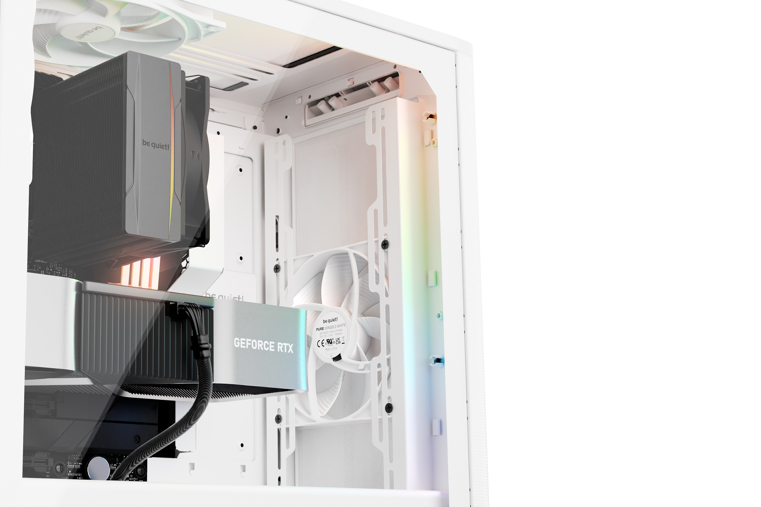 Корпус Be quiet! Pure Base 501 DX (BGW77) [Midi Tower, 3 x 140 см, белый]