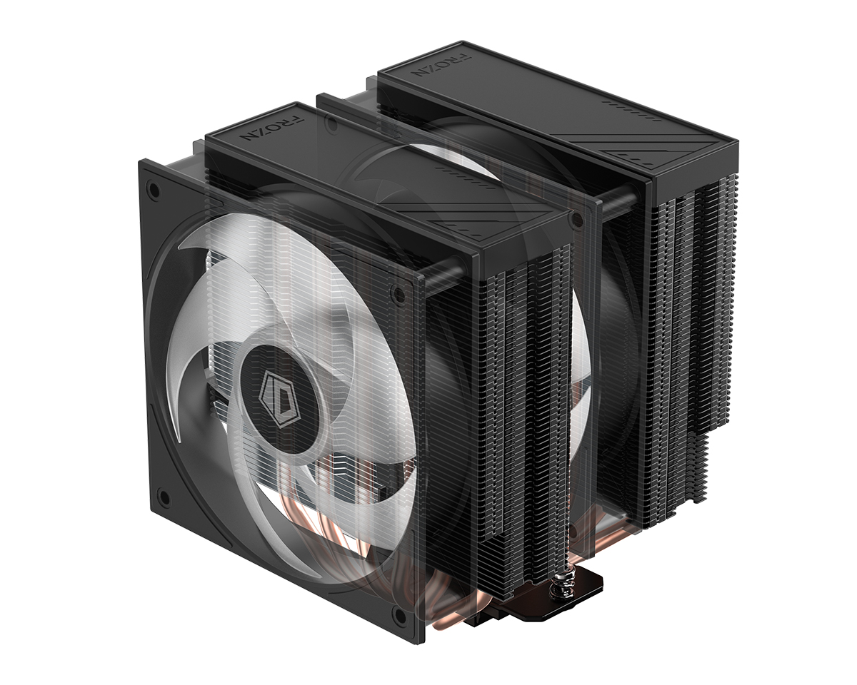 Система охлаждения ID-Cooling FROZN A620 PRO XE ARGB BLACK [120 x 120 x 25 мм, 2000 об/мин, 27.2 дБ, 4 pin]