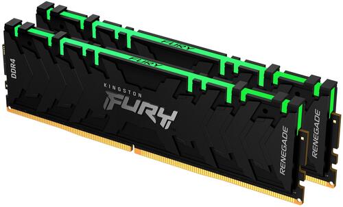 Комплект оперативной памяти Kingston Fury Renegade RGB [KF436C16RBAK2/16] [16 ГБ DDR 4, 3600 МГц, 28800 МБ/с, 1.35 В, подсветка, KIT]