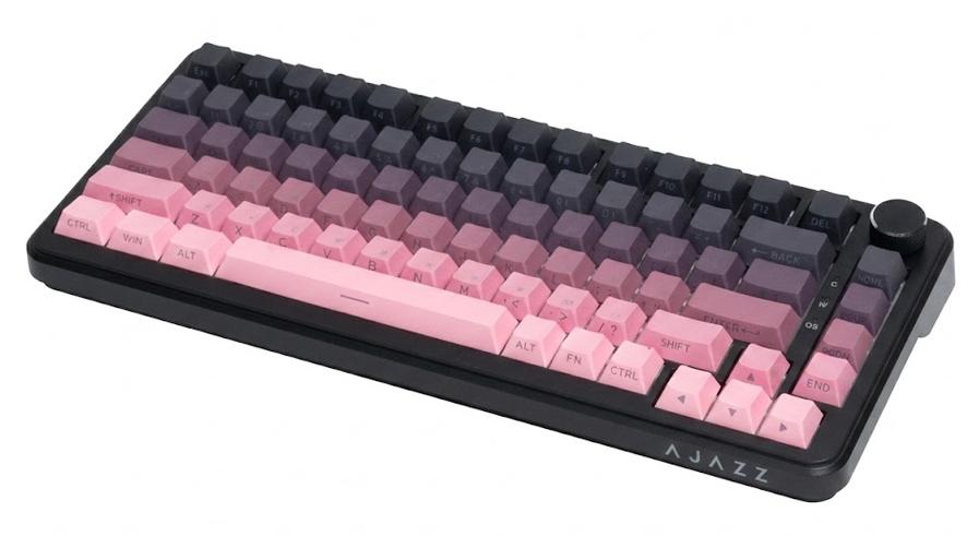 Клавиатура Ajazz AK820 Max (AK820/MAX/Magnetic/Pink) [Механическая, беспроводная, клавиш - 82, подсветка, Розовый]