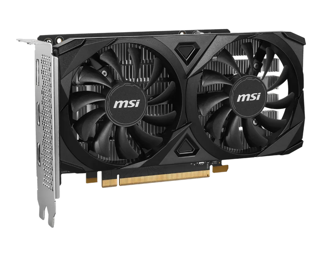 Видеокарта MSI GeForce RTX 3050 VENTUS 2X E 6G OC [6 ГБ, GDDR6, 96 бит, HDMI (2 шт), DisplayPort]