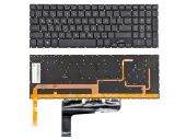 Клавиатура для ноутбука HP OMEN 15-EK/ 15-EN, RU, RGB-подсветка, без рамки, черная