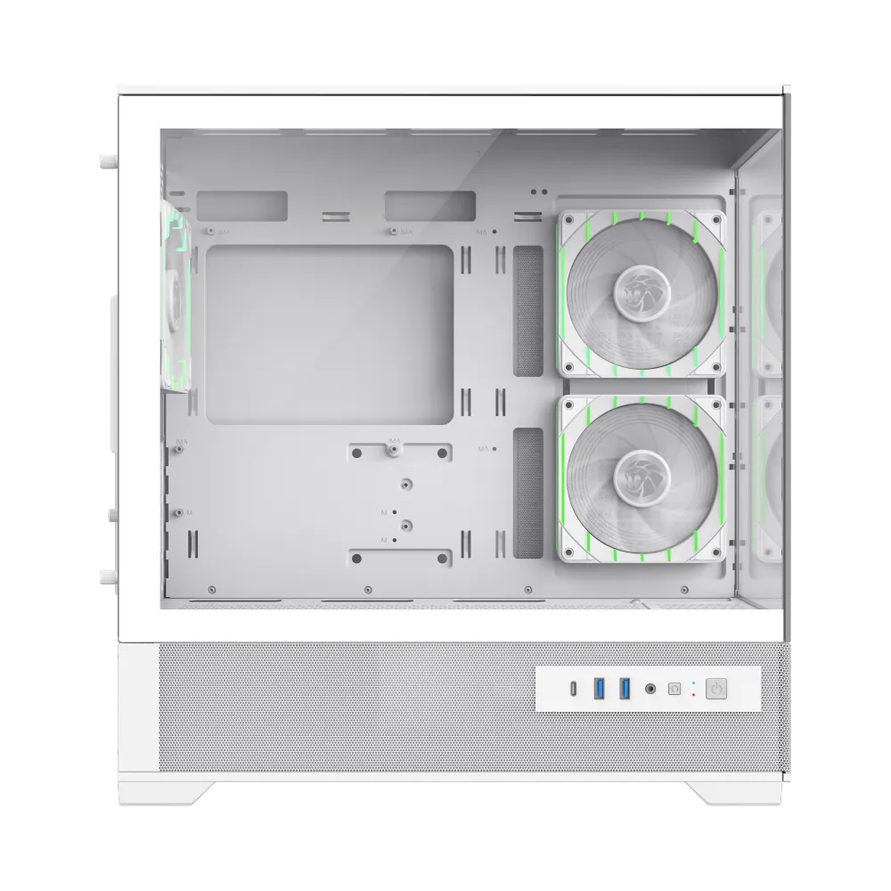 Корпус GameMax VISTA 2 MW (9101-0600R0017) [Midi Tower, 1 x 120 мм, белый]