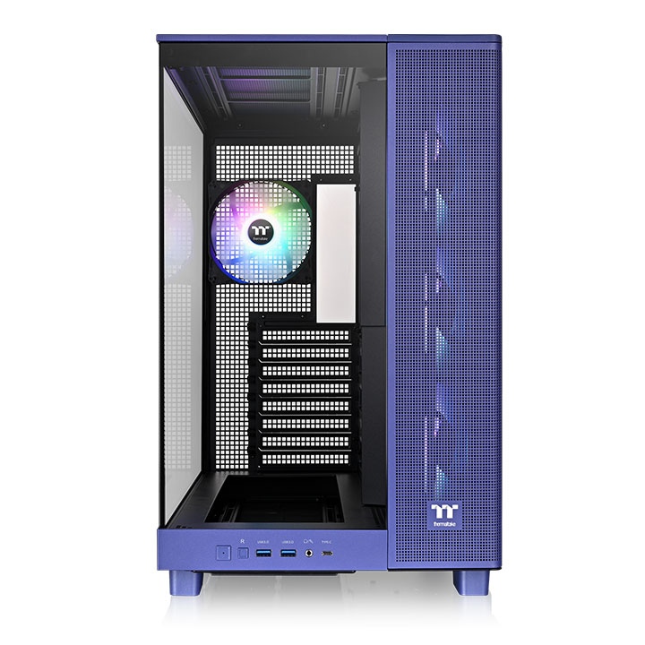 Корпус Thermaltake View 380 XL TG ARGB Future Dusk (CA-11E-00MNWN-00) [Midi Tower, 4 x 120 мм ARGB, фиолетовый]