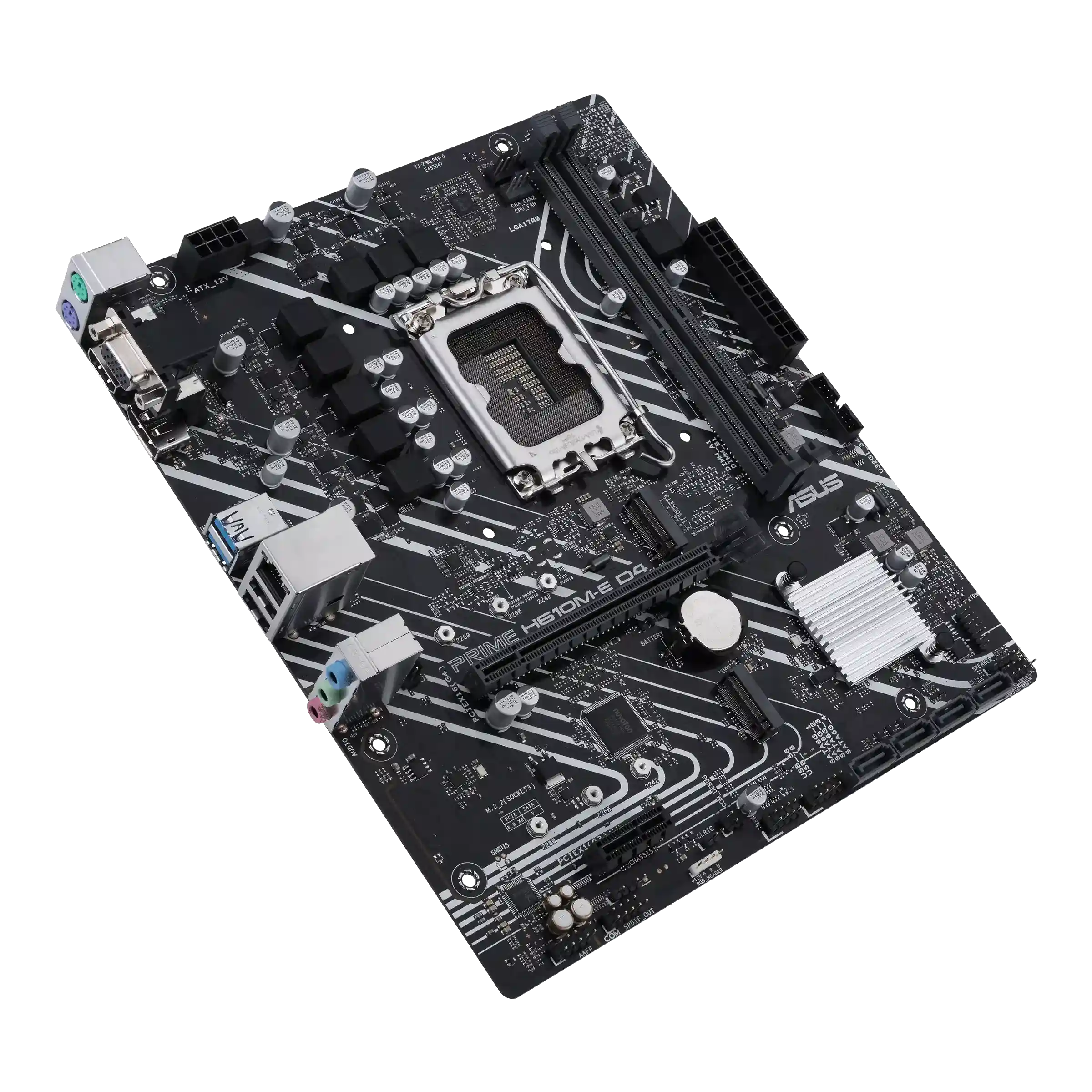 Материнская плата Asus H610M-E D4-CSM [LGA 1700, Intel H610, 2xDDR 4, 2xM.2, 1xPCI-E x16, Micro-ATX]