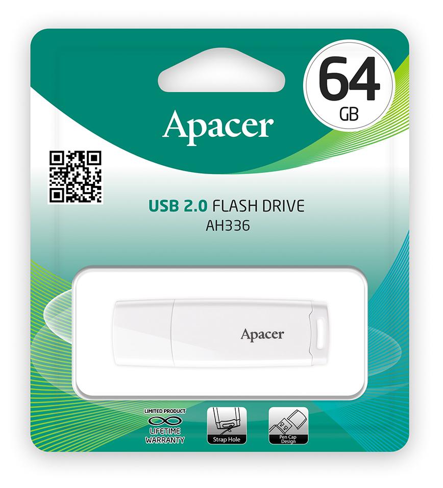 USB Флеш Apacer AH336 64GB Белый
